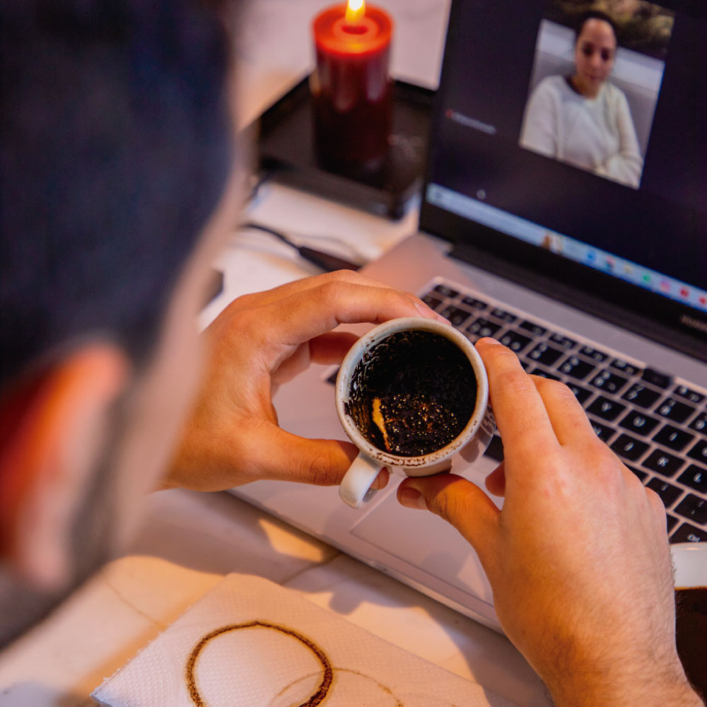 Lectura terapéutica de café árabe